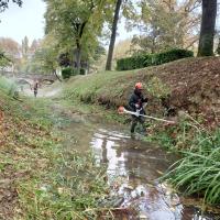 Entretien des berges de la Vendinelle à Auriac-sur-Vendinelle