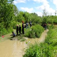 Photo de l'animation scolaire sur l'Hers