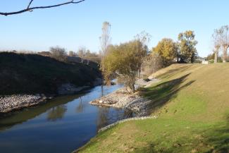 Photo de l'Hers après travaux au Paléficat à l'Union en 2015