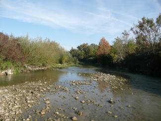 Photo de l'Hers après travaux - Quartier des Catalpas