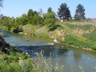 Photo de l'Hers après travaux - Fonbeauzard