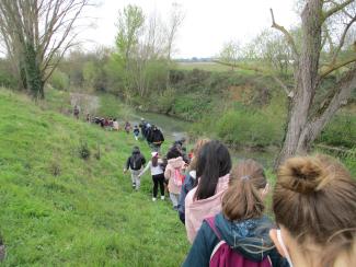 Animation scolaire au bord de l'Hers