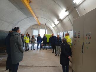 Photo de la visite du barrage