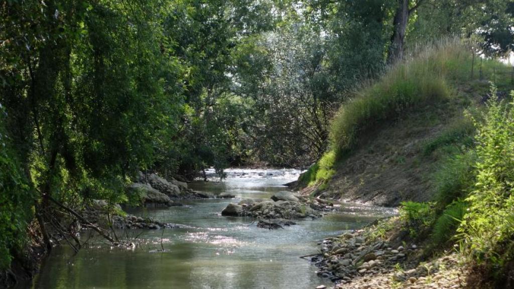Photo du lit du Girou après travaux